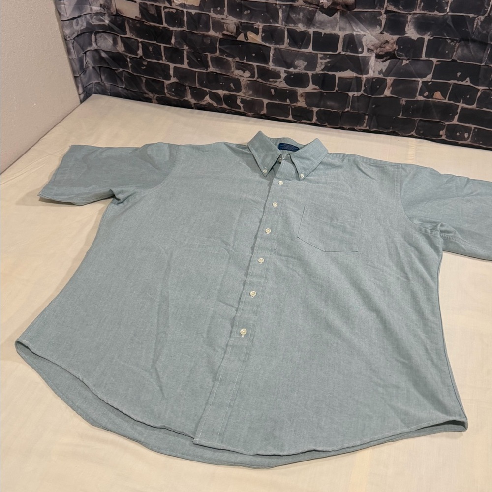 Cambridge Classics Mervyns Shirt Mens 18 Blue Oxford Button Down USA